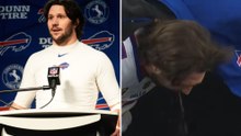 Josh Allen’s pregame vomiting ritual goes viral after sideline moment