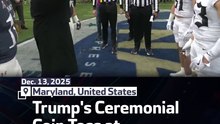 Trump's Ceremonial Coin Toss at Army-Navy Game