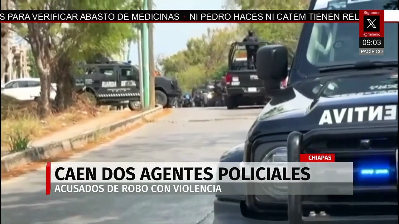 Detienen a dos policías activos por robo con violencia a taxista en Chiapas