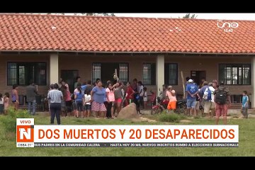 DOS FALLECIDOS EN WARNES Y 20 DESAPARECIDOS