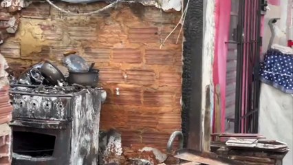 Incêndio destrói imóvel no Alto do Pascual, Recife: Idosa de 66 anos sofre queimaduras de terceiro grau