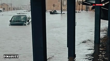 فيديو صادم_ فيضانات آسفي تبتلع المنازل والشوارع