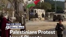 Palestinians Protest Israeli Plans to Demolish Homes