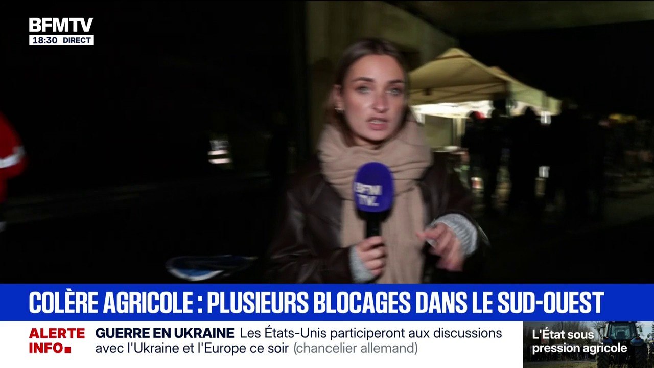 Sud-Ouest: les agriculteurs vont encore passer une nuit sur l'A64