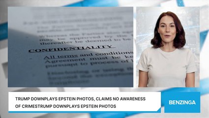 Trump Downplays Epstein Photos, Claims No Awareness Of CrimesTrump Downplays Epstein Photos