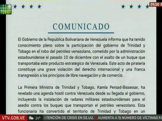 Venezuela  extingue cualquier contrato con Trinidad y Tobago que suponga el suministro de gas