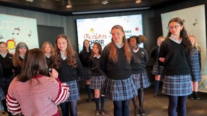 B101's 2025 K-8 Christmas Choir Competition Champions Notre Dame De Lourdes School Performs at B101