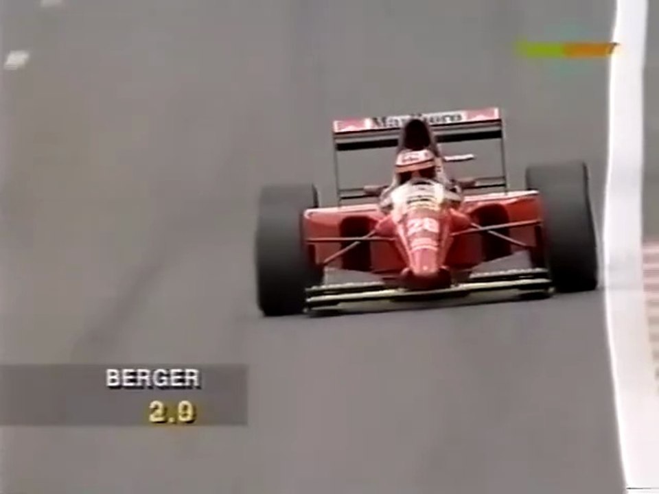 F1 – Gerhard Berger (Ferrari V12) laps in qualifying – Belgium 1993