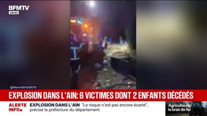 Une explosion dans l'Ain fait six victimes dont "deux enfants décédés", selon un dernier bilan provisoire