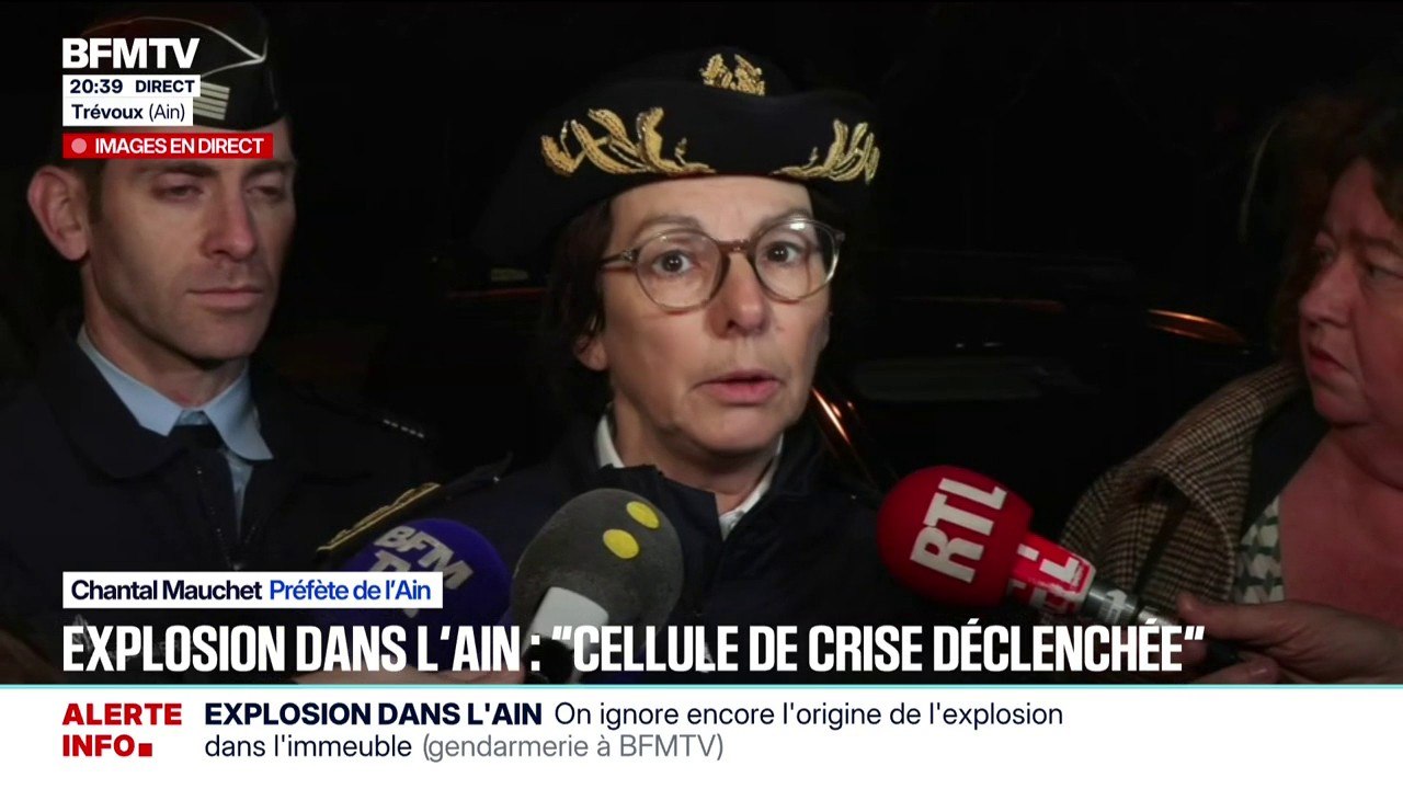 Explosion dans l’Ain: “Il n’y a pas eu d’effondrement de l’immeuble”, explique Chantal Mauchet, préfète de l’Ain