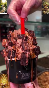ICE Cream chocolat#icecream #dessert #cake #food #chocolate #foodie #sweet #streetfood #shortsvideo