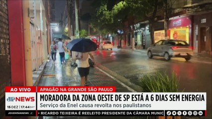 Moradora da Zona Oeste de SP está há seis dias sem energia: “Enel não cumpre com a parte deles”