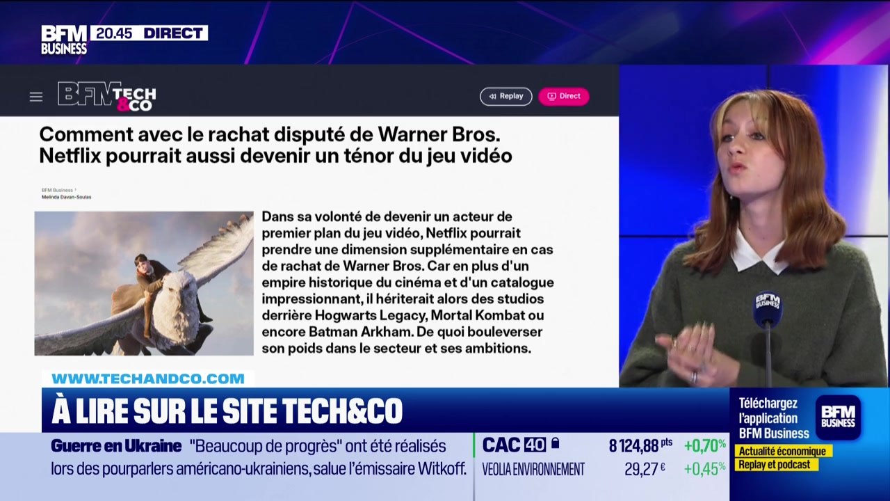 À lire sur le site Tech&Co : Comment avec le rachat disputé de Warner Bros. Netflix pourrait aussi devenir un ténor du jeu vidéo, par Salomé Ferraris - 15/12
