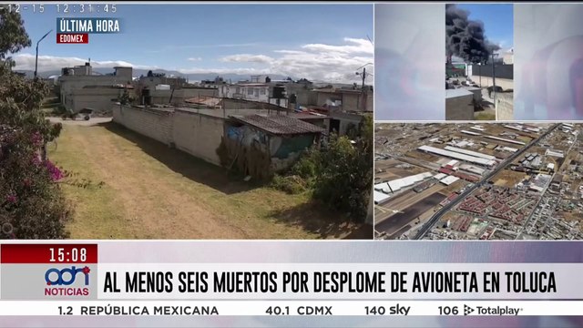 Esto sabemos de la avioneta que cayó cerca del aeropuerto de Toluca