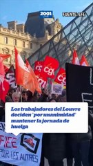 Los trabajadores del Louvre deciden "por unanimidad" mantener la jornada de huelga