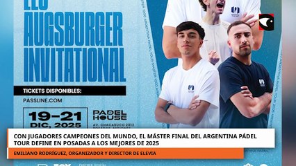 Con jugadores campeones del mundo, el Máster Final del Argentina Pádel Tour define en Posadas a los mejores de 2025