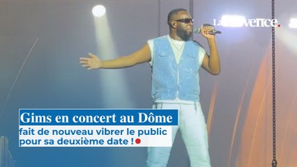 Gims en concert au Dôme fait de nouveau vibrer le public pour sa deuxième date !