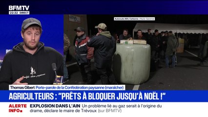 Agriculteurs : "prêts à bloquer jusqu'à Noël !" - 15/12