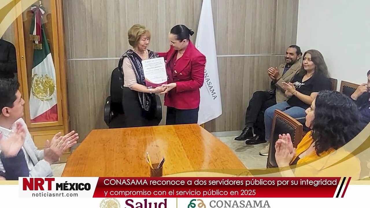 CONASAMA reconoce a dos servidores públicos por su integridad y compromiso con el servicio público en 2025