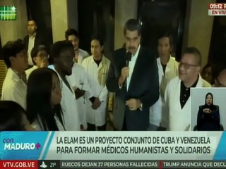 Presidente Nicolás Maduro: Nosotros deberíamos tener 10 mil estudiantes en el sistema de la ELAM