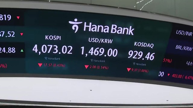 코스피, 상승 출발 뒤 하락 전환...외국인·기관 '팔자' / YTN