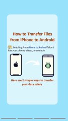 Transfer Files from iPhone to Android in Minutes