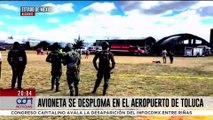 “Nos estamos desplomando”: revelan audio de los últimos momentos de la avioneta que cayó en Toluca