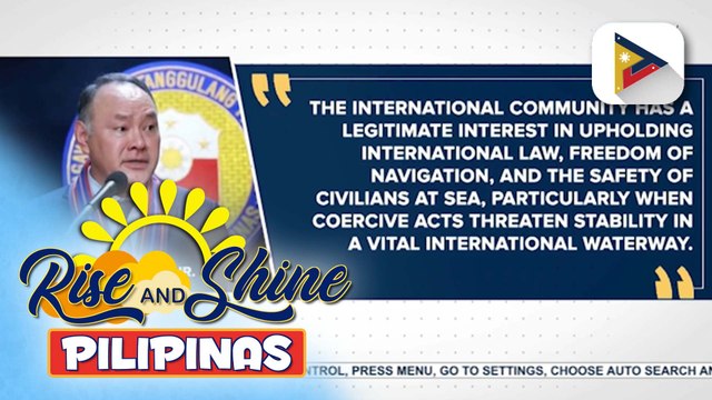 Barko ng Chinese militia, nambomba rin ng water cannon sa mga mangingisdang Pinoy sa Sabina Shoal | ulat ni Patrick de Jesus