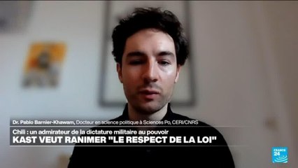 Chili : José Antonio Kast veut ranimer "le respect de la loi"
