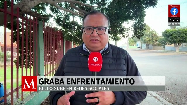Difunden video de enfrentamiento armado entre grupos delictivos en Baja California