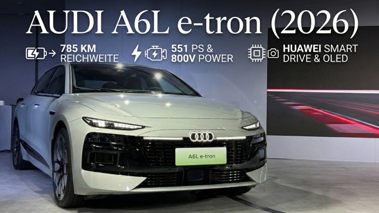 Audi A6L e-tron 2026: Hightech-Elektro-Limousine aus China