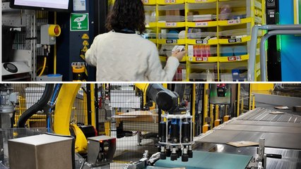 Cosa succede nel magazzino di Amazon dal «compra ora» all’uscita del pacco: robot, lavoro e stipendio base da 1.876 euro
