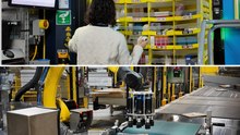 Cosa succede nel magazzino di Amazon dal «compra ora» all’uscita del pacco: robot, lavoro e stipendio base da 1.876 euro