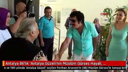 Antalya's 86-year-old 'Antalya Beauty's' Dream of Listening to Müslüm Gürses Comes True with a 'Look-Alike'