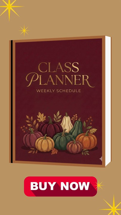 weekly class schedule planner | 200 pages student & teacher organizer 📚🗓️