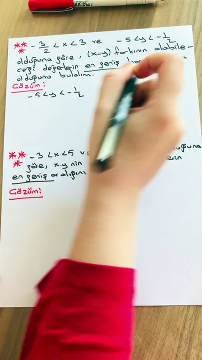 Matematik Basit Eşitsizlik