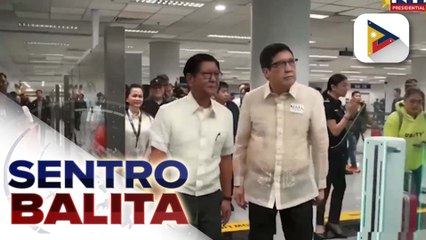 Ilang bagong facility at upgrade sa NAIA-3, pinasinayaan ni PBBM; mabilis na pag-release at paghahatid ng balikbayan boxes ng OFWs, pinatutukan ng Pangulo | ulat ni  Denisse Osorio