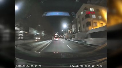 Sultangazi'de kırmızı ışıkta durmadı; yaya ölümden döndü