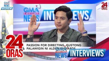 Passion for directing ni Alden Richards | GMA Integrated News Interviews