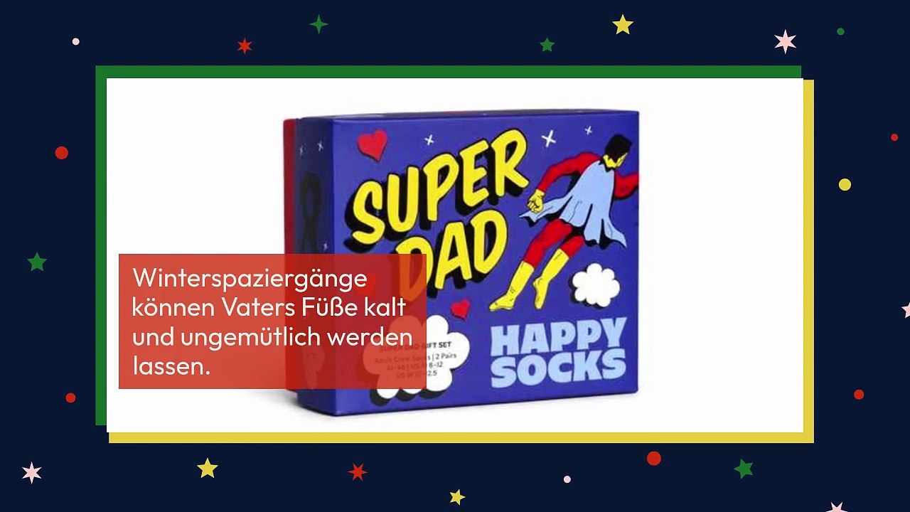 5 Weihnachtssocken, die Papas Winterspaziergänge angenehmer machen