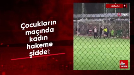 Kocaeli'nde kadın hakeme şiddet