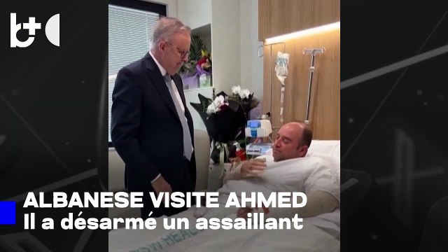 «Ahmed, tu es un héros australien» : Albanese visite l'homme qui a désarmé l'assaillant de Sydney