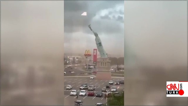 Brezilya’da fırtına dehşeti: Özgürlük heykeli yıkıldı