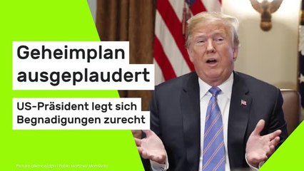 Donald Trump: Geheimplan ausgeplaudert - US-Präsident legt sich Begnadigungen zurecht