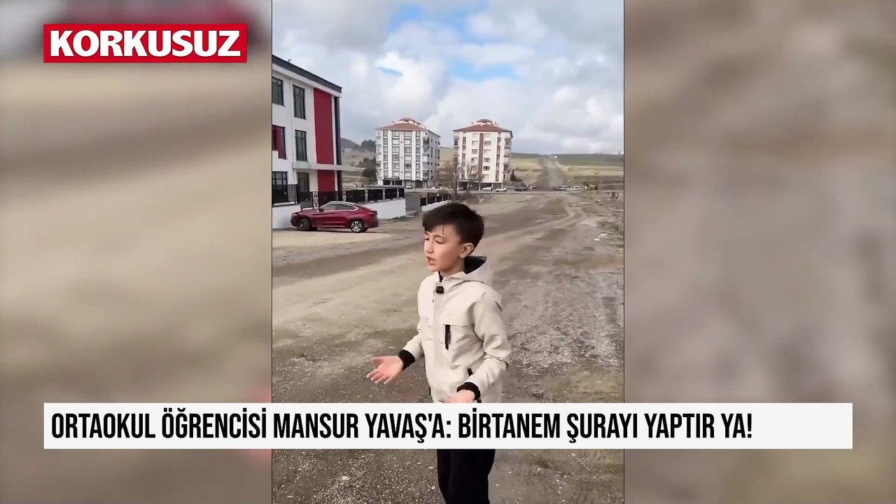 Ortaokul öğrencisi Mansur Yavaş'a: Birtanem şurayı yaptır ya!