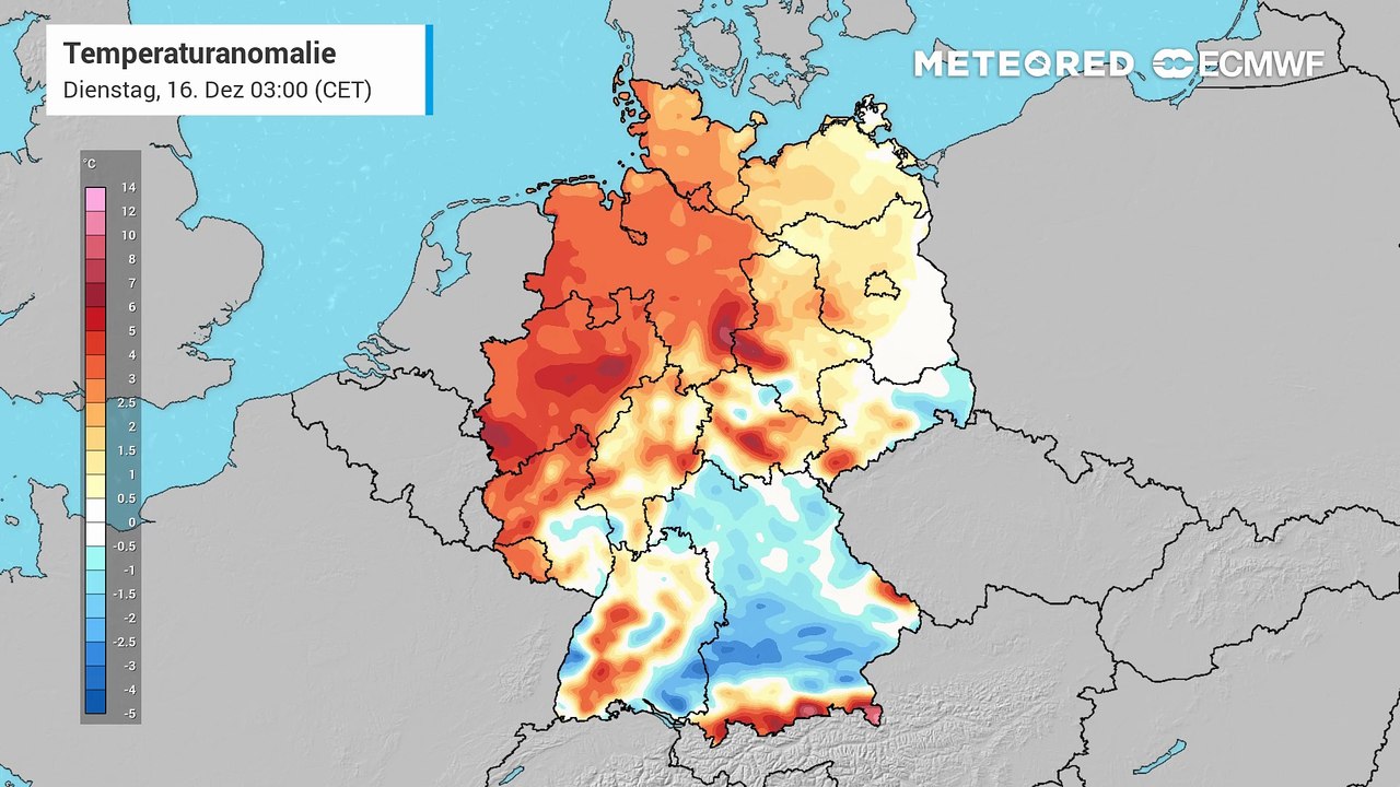Es geht weiterhin deutlich zu mild für die Jahreszeit weiter - bis zum 4. Advent ändert sich nichts!