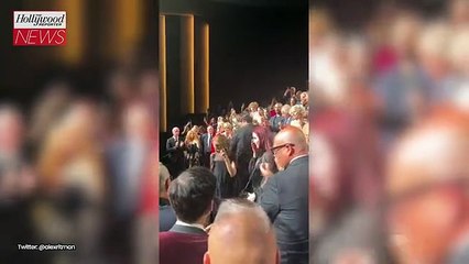 Sofia Coppola's 'Priscilla' Receives 7-Minute Standing Ovation in Venice With Priscilla Presley Holding Back Tears | THR News Video