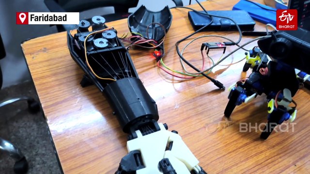 Low-Cost, High-Tech: Students Of Lingayas Vidyapeeth In Faridabad Build Spider Robot, Drones And AI Devices