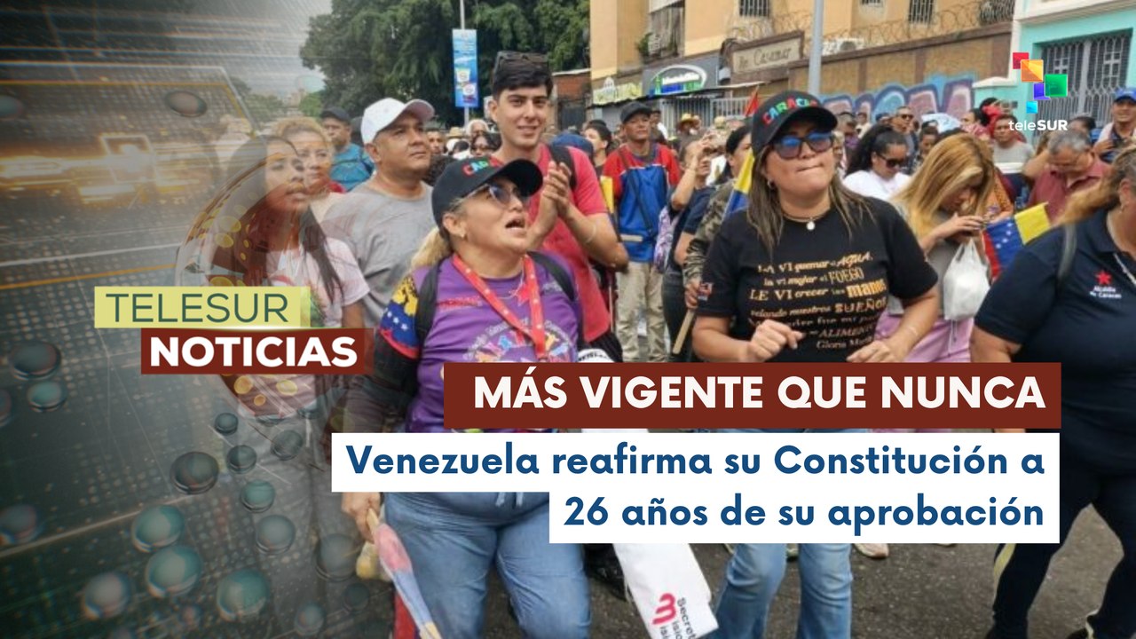 Actos conmemorativos marcan los 26 años de la Constitución en Venezuela