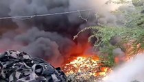 Haryana: Massive Fire Erupts in Bar Gujjar Area of Gurugram | WATCH
